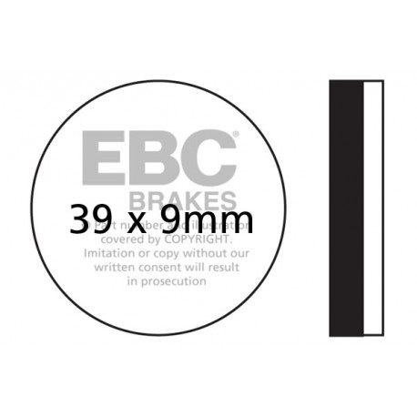 Freni EBC Moto EBC Pastiglie freno Organic FA100 | race-shop.it