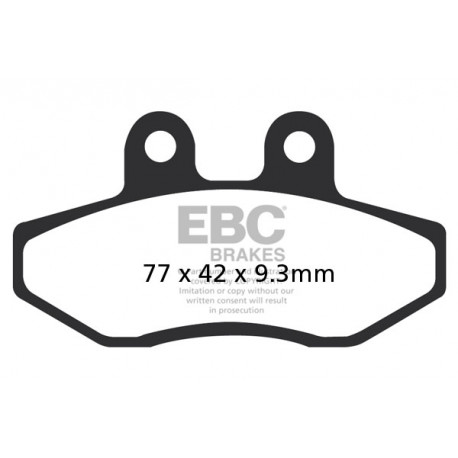 Freni EBC Moto EBC Pastiglie freno Organic SFA393 | race-shop.it