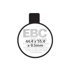 EBC Pastiglie freno Organic FA FA027