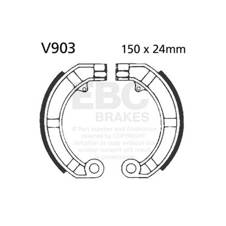 Freni EBC Moto EBC Ganasce freno Plain V903 | race-shop.it