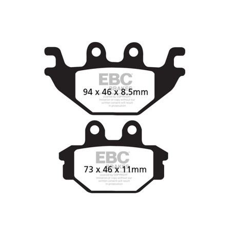 Freni EBC Moto EBC Pastiglie freno Organic FA FA377 | race-shop.it