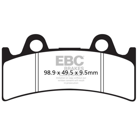 Freni EBC Moto EBC Pastiglie freno Organic FA FA190 | race-shop.it