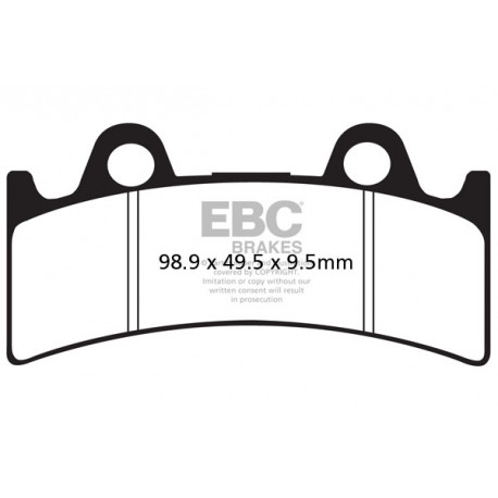 Freni EBC Moto EBC Pastiglie freno Organic FA190 | race-shop.it
