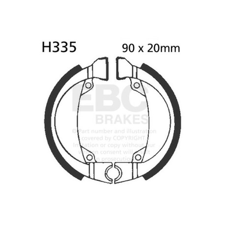 Freni EBC Moto EBC Ganasce freno Plain H335 | race-shop.it