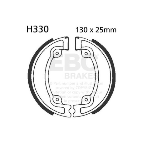 Freni EBC Moto EBC Ganasce freno Plain H330 | race-shop.it