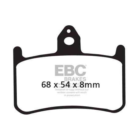 Freni EBC Moto EBC Pastiglie freno Organic FA FA187 | race-shop.it