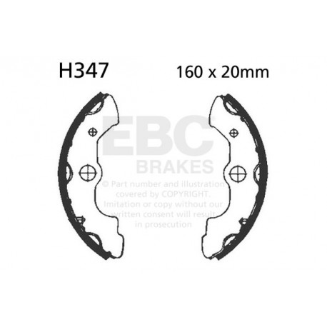 Freni EBC Moto EBC Ganasce freno Plain H347 | race-shop.it