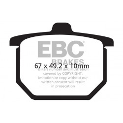 EBC Pastiglie freno Organic FA030