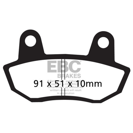 Freni EBC Moto EBC Pastiglie freno Organic FA FA090 | race-shop.it