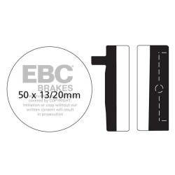 EBC Pastiglie freno Organic FA FA012