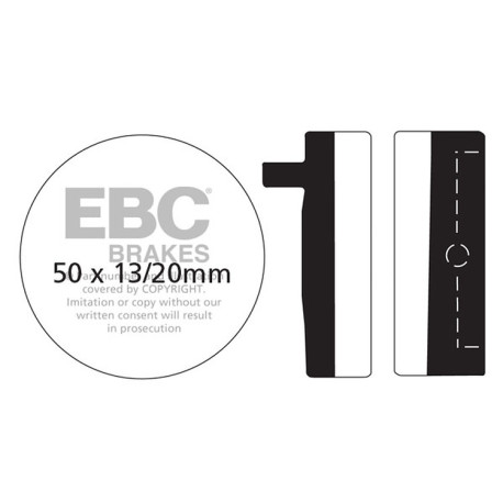 Freni EBC Moto EBC Pastiglie freno Organic FA FA012 | race-shop.it