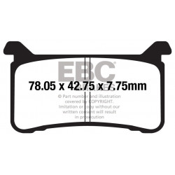 EBC Pastiglie freno Organic FA700