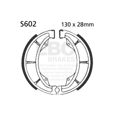 Freni EBC Moto EBC Ganasce freno Plain S602 | race-shop.it