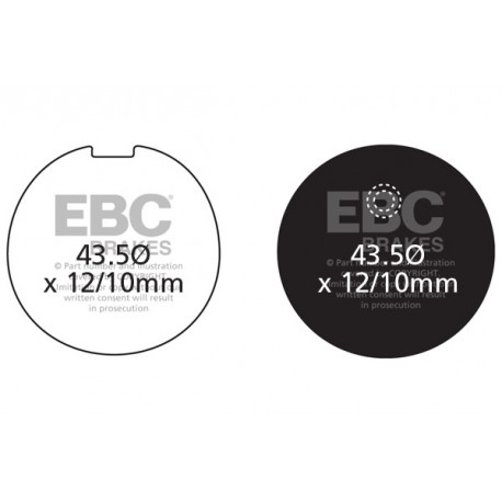 Freni EBC Moto EBC Pastiglie freno Organic FA039 | race-shop.it