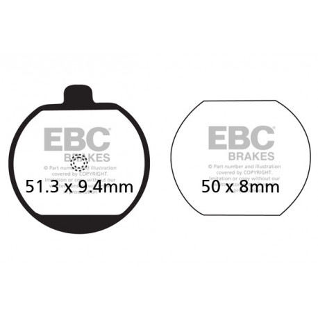 Freni EBC Moto EBC Pastiglie freno Organic FA FA073 | race-shop.it