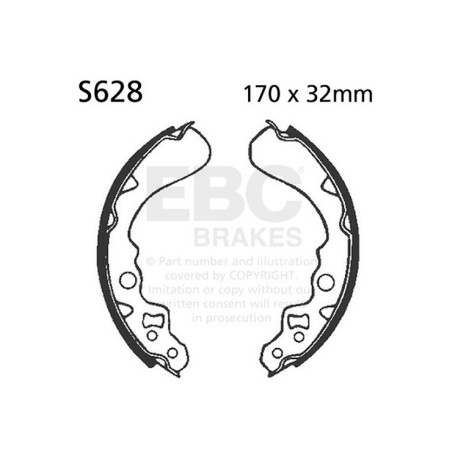 Freni EBC Moto EBC Ganasce freno Plain S628 | race-shop.it