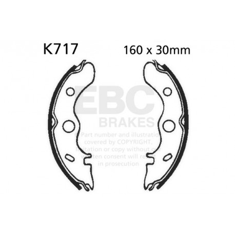 Freni EBC Moto EBC Ganascia Freno Organic K717 | race-shop.it
