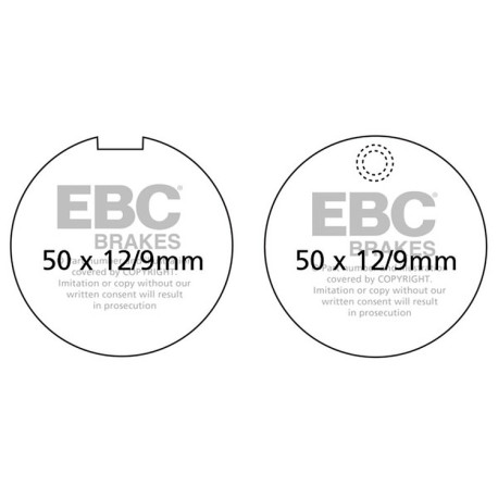 Freni EBC Moto EBC Pastiglie freno Organic FA FA055 | race-shop.it