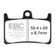 Freni EBC Moto EBC Pastiglie freno Organic FA380 | race-shop.it