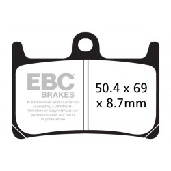 EBC Pastiglie freno Organic FA380