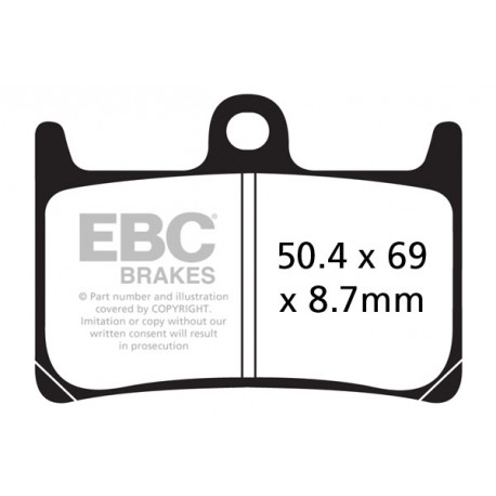 Freni EBC Moto EBC Pastiglie freno Organic FA380 | race-shop.it