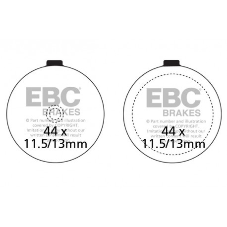 Freni EBC Moto EBC Pastiglie freno Organic FA046 | race-shop.it