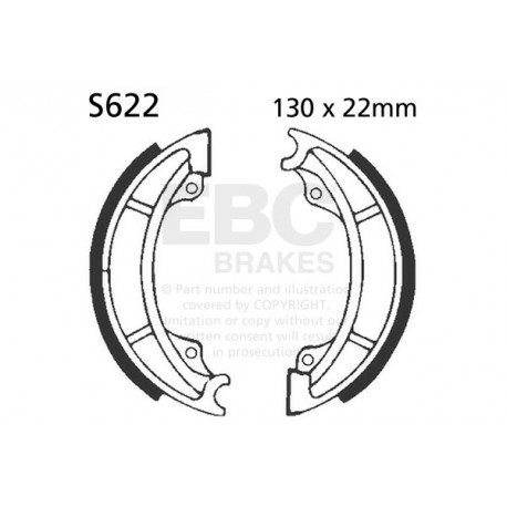 Freni EBC Moto EBC Ganasce freno Plain S622 | race-shop.it