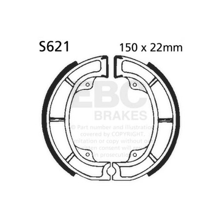 Freni EBC Moto EBC Ganasce freno Plain S621 | race-shop.it