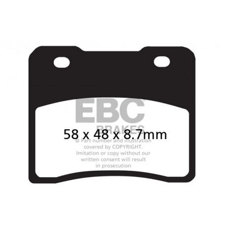 Freni EBC Moto EBC Pastiglie freno Organic FA102 | race-shop.it