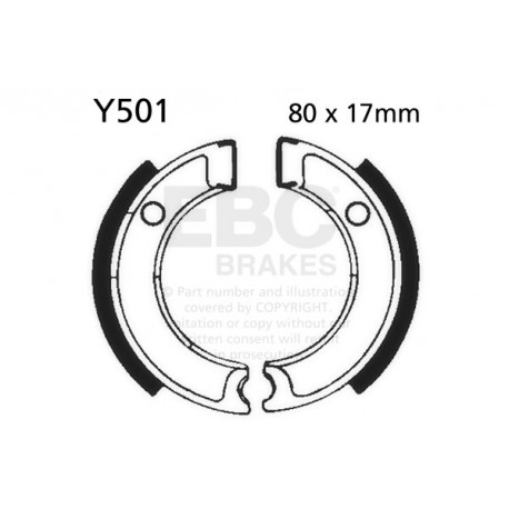 Freni EBC Moto EBC Ganascia Freno Organic Y501 | race-shop.it