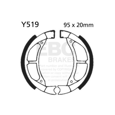 Freni EBC Moto EBC Ganasce freno Plain Y519 | race-shop.it