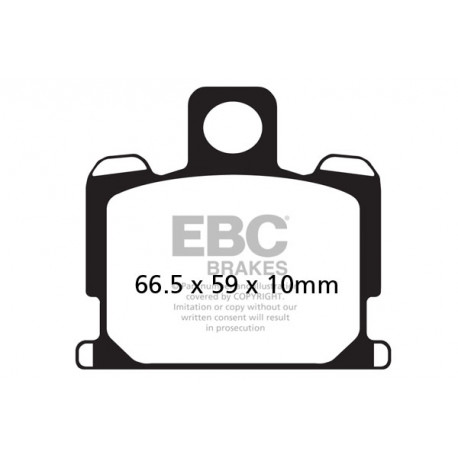 Freni EBC Moto EBC Pastiglie freno Organic FA070 | race-shop.it