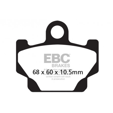 Freni EBC Moto EBC Pastiglie freno Organic FA081 | race-shop.it