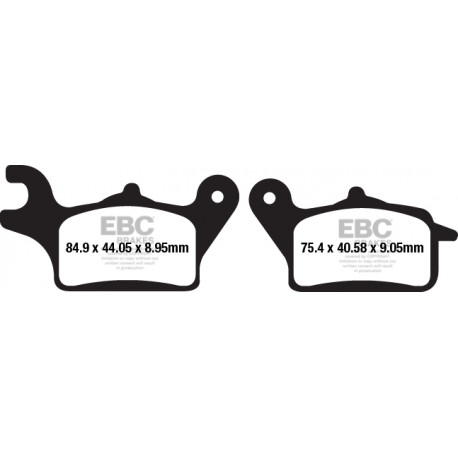 Freni EBC Moto EBC Pastiglie freno Organic SFA652 | race-shop.it
