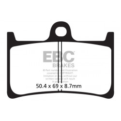 EBC Pastiglie freno Organic FA252