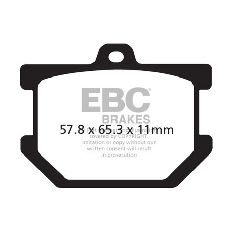 Freni EBC Moto EBC Pastiglie freno Organic FA FA034 | race-shop.it