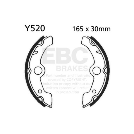 Freni EBC Moto EBC Ganasce freno Plain Y520 | race-shop.it