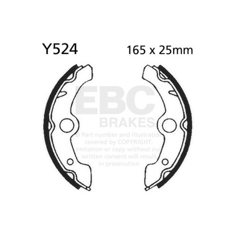 Freni EBC Moto EBC Ganasce freno Plain Y524 | race-shop.it