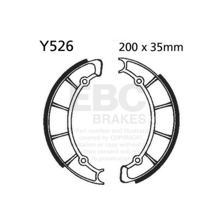 Freni EBC Moto EBC Ganasce freno Plain Y526 | race-shop.it