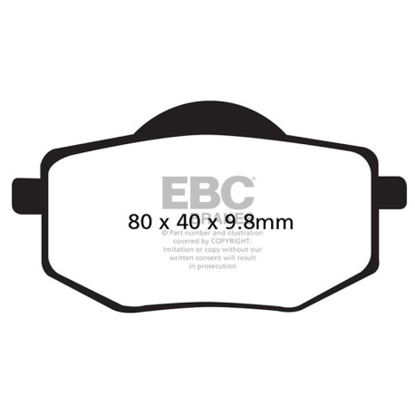 Freni EBC Moto EBC Pastiglie freno Organic FA FA136 | race-shop.it