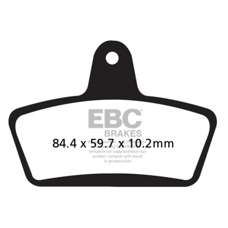 Freni EBC Moto EBC Pastiglie freno Organic FA623 | race-shop.it