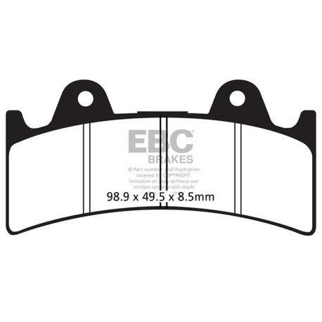 Freni EBC Moto EBC Pastiglie freno Organic FA FA243 | race-shop.it