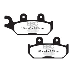 EBC Pastiglie freno Carbon TT FA645TT