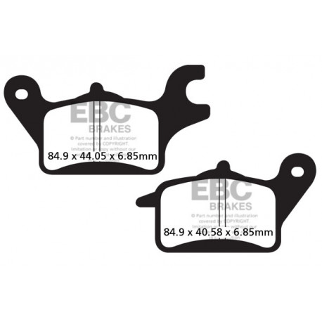 Freni EBC Moto EBC Pastiglie freno SFA Scooter Organic SFA625 | race-shop.it