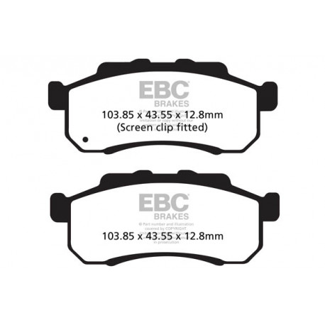 Freni EBC Moto EBC Pastiglie freno Organic FA716 | race-shop.it