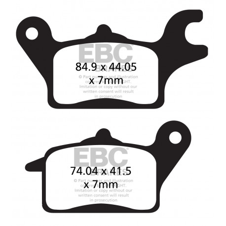 Freni EBC Moto EBC Pastiglie freno Organic FA FA691 | race-shop.it