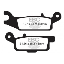 EBC Pastiglie freno Carbon TT FA444TT