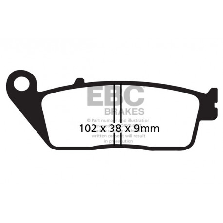 Freni EBC Moto EBC Pastiglie freno SFAC Scooter Carbon SFAC142 | race-shop.it