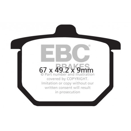 Freni EBC Moto EBC Pastiglie freno Semi-Sintered FA031V | race-shop.it