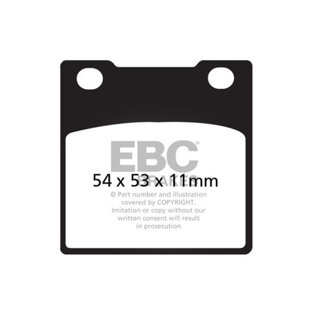 Freni EBC Moto EBC Pastiglie freno V Semi-Sintered FA045V | race-shop.it